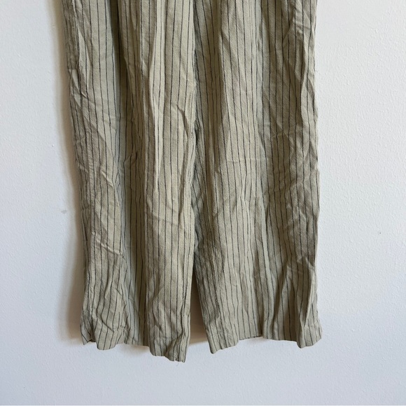 Mango Pin Striped Linen vest and wide leg trousers - Picture 3 of 9
